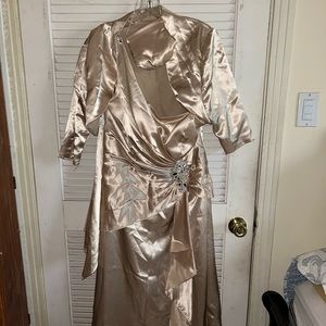 Mary’s Bridals Modern Maid Collection Dress with jacket and small purse